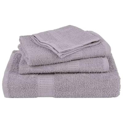 VidaXL Gastendoekjes 4 st 30x50 cm 360 g/m² 100% katoen grijs