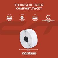 CONTEC stuurlint "comfort.tacky" ct bar tape comfort.tacky 200mm white metallic - thumbnail