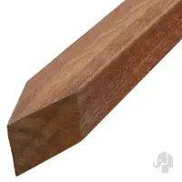 Elephant Geschaafde Paal Azobé - 6,5 x 6,5 x 300 cm - thumbnail