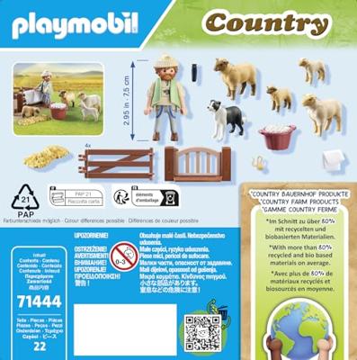 Playmobil 71444 Country Herder met Schapen - thumbnail