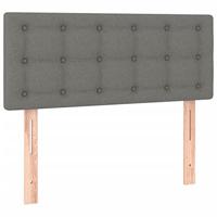 Boxspring met matras en LED stof donkergrijs 120x200 cm - thumbnail