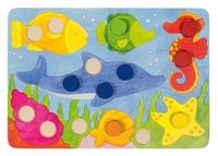 Goki kleuren dobbelspel 77-delig - thumbnail