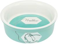 TRIXIE VOERBAK / WATERBAK KERAMIEK STRIP KONIJN ASSORTI 11 CM - thumbnail