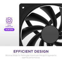 NZXT F120Q - 120MM - Black - Quiet Airflow - thumbnail