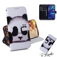 Panda patroon gekleurde tekening horizontale Flip lederen case voor Huawei Y7 Prime (2019)/Y7 Pro (2019)/genieten van 9 met houder & card slots & por - thumbnail