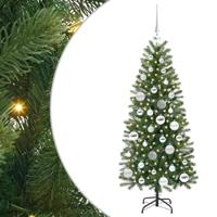 VidaXL Kunstkerstboom met 150 led met standaard groen 120 cm pe en pvc - thumbnail
