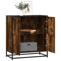 Dressoir 68x35x76 cm bewerkt hout gerookt eikenkleurig - thumbnail