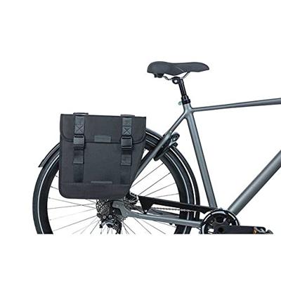Basil tour dubbele fietstas - waterafstotend - 28l - zwart