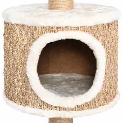 Kattenmeubel met krabpalen 123 cm zeegras Kattenmeubel met krabpalen 123 cm zeegras