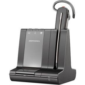 Plantronics DECT Mono-headset 'Savi W8240' convertibel, met basisstation, hoofdbeugel + nekbeugel en oorhaak, SoundGuard, zwart