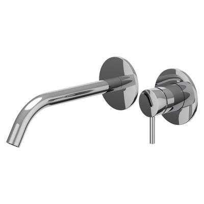 IVY Bond Wastafelkraan Afbouwdeel - 2-Gats Wandmontage - Gebogen Uitloop - Chroom