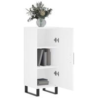 Dressoir 34,5x34x90 cm bewerkt hout wit - thumbnail