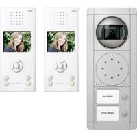 Ritto by Schneider RGE1892420 Complete set voor Video-deurintercom Kabelgebonden Tweegezinswoning Wit, Zilver - thumbnail