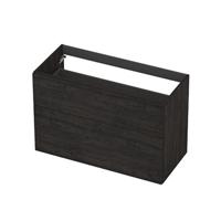 INK - Onderkast 2L A-sym Decor Tbv Grepen - 1000x450x650 Mm - Houtskool Eiken - thumbnail