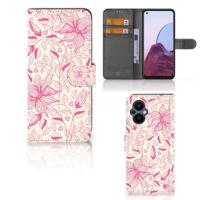 OPPO Reno 8 Lite | OnePlus Nord N20 Hoesje Pink Flowers - thumbnail