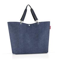 Reisenthel Shopper XL-Herringbone Dark Blue - thumbnail