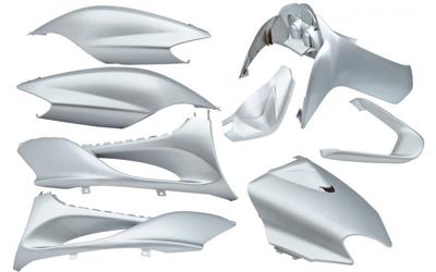 Edge Plaatset 9-delig voor yamaha jog r/ mbk machg - metallic zilver