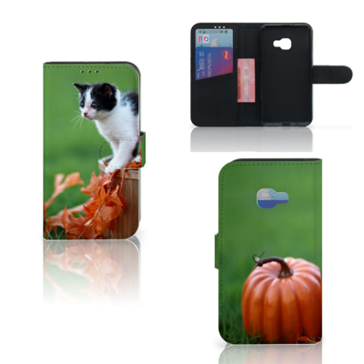 Samsung Galaxy Xcover 4 | Xcover 4s | Telefoonhoesje | Met pasjeshouder | Kitten Samsung Galaxy Xcover 4 | Xcover 4s | Telefoonhoesje | Met pasjeshouder | Kitten