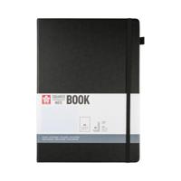 Sakura • notebook squared 21x30cm black - thumbnail