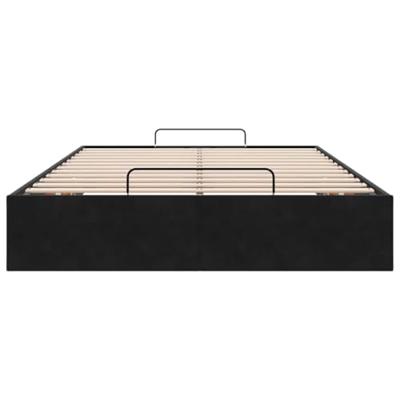 Bedframe zonder matras 120x200 cm fluweel zwart