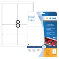 Etiket HERMA 4575 99.1x67.7mm folie wit 160 etiketten - thumbnail