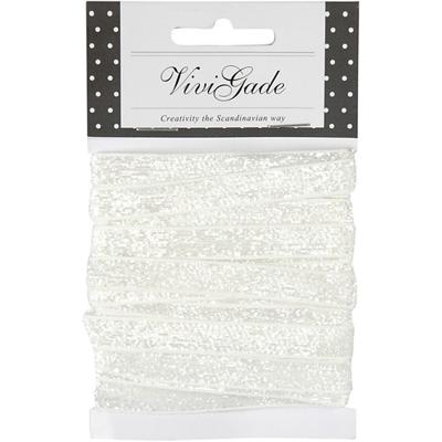 Vivi Gade Lint, b: 10 mm, wit, 5 m/ 1 rol