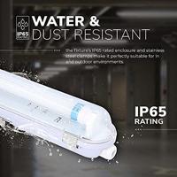 LED TL armatuur 60cm - T8 (G13) - 9W 1260 lumen (140lm/W) - 6000K daglicht wit (860) - Koppelbaar - Flikkervrij - IP65 Waterdicht - LED TL Lamp - thumbnail