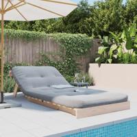 Futon slaapbank met matras 80x206x11 cm massief grenenhout - thumbnail