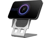 Sandberg Wireless Charger Stand 15W Alu Smartphone Grijs USB Draadloos opladen Snel opladen Binnen - thumbnail