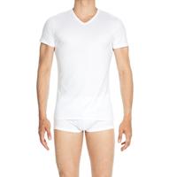 HOM Classic T-Shirt V-Neck Premium Cotton Model White - thumbnail
