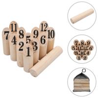 VidaXL Nummer kubb spelset hout - thumbnail