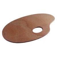 Talens palet hout ovaal 21x30cm - thumbnail