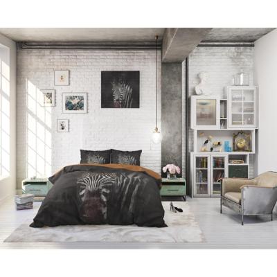 Dreamhouse - Zebra Mansion Dekbedovertrek 100% Katoen - Zwart - 200 x 220