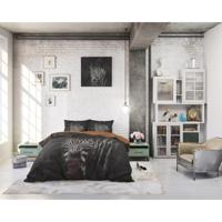 Dreamhouse - Zebra Mansion Dekbedovertrek 100% Katoen - Zwart - 200 x 220 - thumbnail