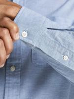 JACK & JONES PREMIUM gemêleerd slim fit overhemd JPRBLUBROOK cashmere blue - thumbnail