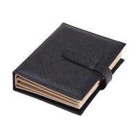 Draagbare PU lederen opbergdoos ketting sieraden display vak organisator (zwart) - thumbnail