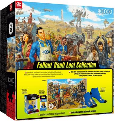 Fallout gift set Fallout Vault Loot Collection (Puzzle, socks, figurine & key ring)