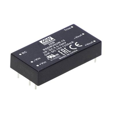 MEAN WELL RSDW20UW-15 DC/DC-converter, print 1.33 A 20 W Aantal uitgangen: 1 x Inhoud 1 stuk(s)
