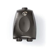 TosLink-Adapter | Toslink Female | 2x TosLink Female | Splitter | Aluminium | Gun Metal Grijs | 1 Stuks - thumbnail