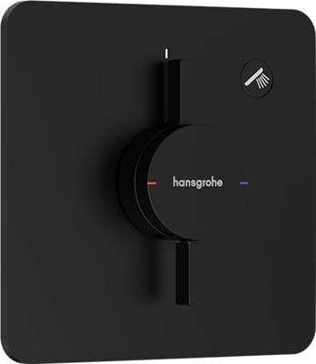 Hansgrohe DuoTurn Q kraan inbouw voor 1 functie, mat zwart Hansgrohe DuoTurn Q kraan inbouw voor 1 functie, mat zwart