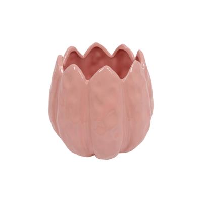 Bloempot tulp S roze 12x12x13cm