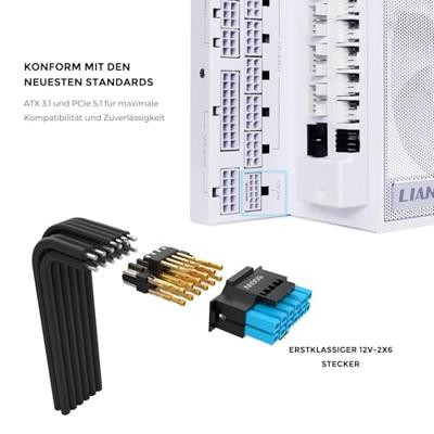 Lian Li EDGE 1200W ATX3.1 White (USB Hub) Lian Li EDGE 1200W ATX3.1 White (USB Hub)