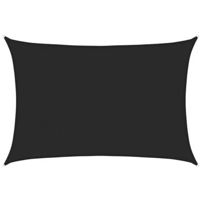 VidaXL Zonnezeil 160 g/m² 5x7 m hdpe zwart