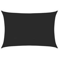 VidaXL Zonnezeil 160 g/m² 5x7 m hdpe zwart - thumbnail