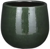 Mica Decorations bloempot Pablo 14x12cm donkergroen - thumbnail