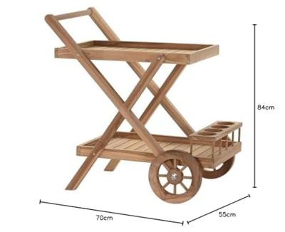 Multifunctionele kar DKD Home Decor Bruin 70 x 55 x 84 cm (70 x 50 x 84 cm)