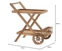 Multifunctionele kar DKD Home Decor Bruin 70 x 55 x 84 cm (70 x 50 x 84 cm) - thumbnail