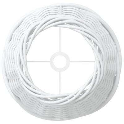 VidaXL Lampenkap ø15x12 cm wicker wit