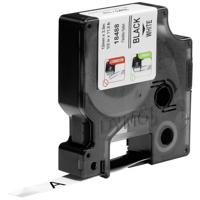 Dymo RHINO flexibele nylontape 12 mm, zwart op wit - thumbnail