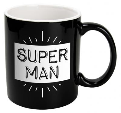 Black & White mok superman zwart
